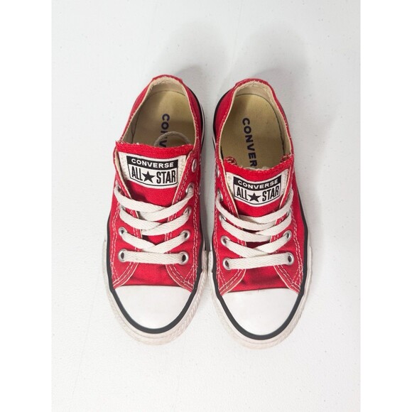 Kids Converse Chuck Taylor Low Top Sneakers Red Size 11 Kids Unisex Shoes - Picture 3 of 14